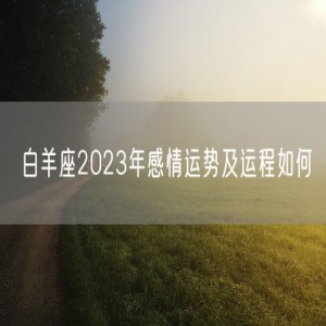 白羊座2023年感情运势及运程如何