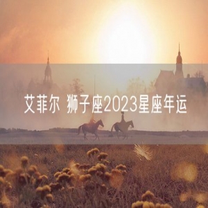 艾菲尔 狮子座2023星座年运 