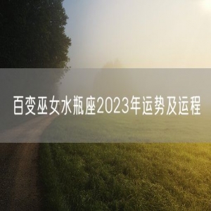 百变巫女水瓶座2023年运势及运程