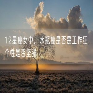 12星座女中，水瓶座是否是工作狂，个性是否坚强