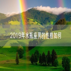 2019年水瓶座男的性格如何