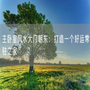 主卧室风水大门朝东：打造一个好运常驻之家