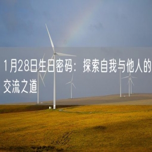 1月28日生日密码：探索自我与他人的交流之道