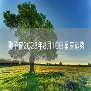 狮子座2023年8月10日星座运势