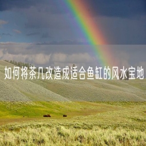 如何将茶几改造成适合鱼缸的风水宝地