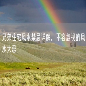 兄弟住宅风水禁忌详解，不容忽视的风水大忌