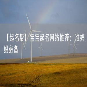 【起名帮】宝宝起名网站推荐：准妈妈必备