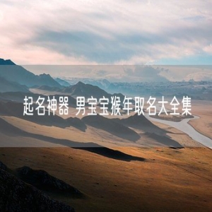 起名神器 男宝宝猴年取名大全集
