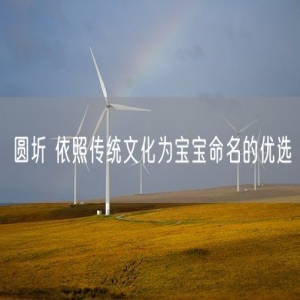 圆圻 依照传统文化为宝宝命名的优选