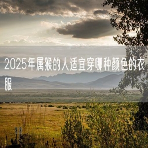 2025年属猴的人适宜穿哪种颜色的衣服