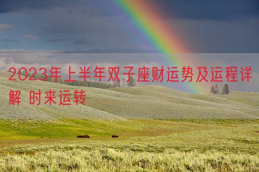 2023年上半年双子座财运势及运程详解 时来运转(图1) 2023年上半年双子座财运势及运程详解 时来运转(图1)