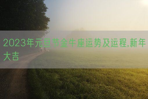 2023年元旦节金牛座运势及运程,新年大吉(图1)