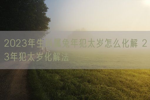 2023年生肖属兔年犯太岁怎么化解 23年犯太岁化解法(图1)