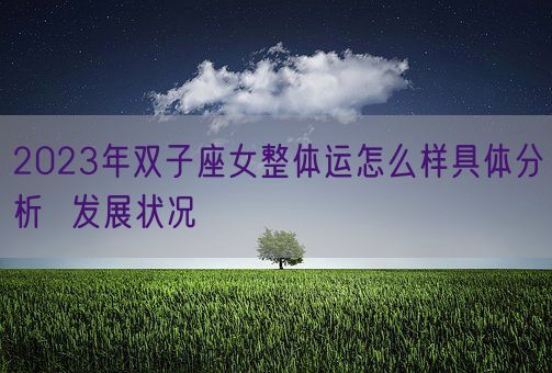 2023年双子座女整体运怎么样具体分析 发展状况(图1) 2023年双子座女整体运怎么样具体分析 发展状况(图1)