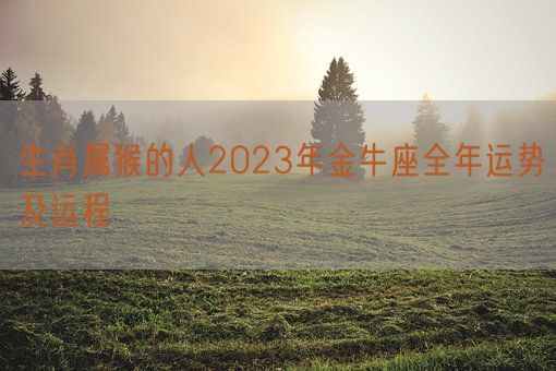 生肖属猴的人2023年金牛座全年运势及运程 (图1) 生肖属猴的人2023年金牛座全年运势及运程 (图1)
