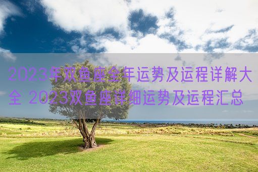 2023年双鱼座全年运势及运程详解大全 2023双鱼座详细运势及运程汇总(图1)