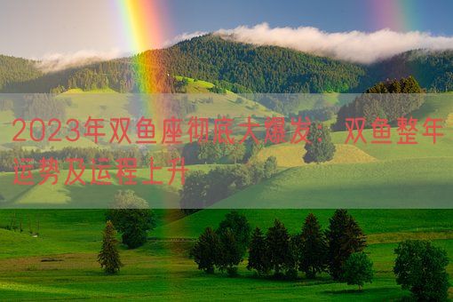 2023年双鱼座彻底大爆发：双鱼整年运势及运程上升(图1)