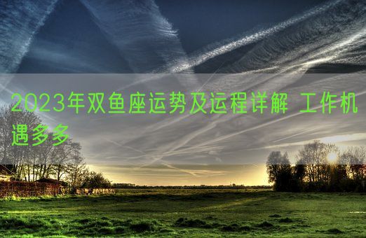 2023年双鱼座运势及运程详解 工作机遇多多(图1)