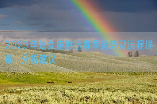 2023年处女座财运春季运势及运程详解  分析建议(图1)