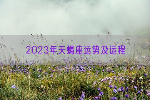 2023年天蝎座运势及运程(图1)