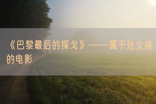 《巴黎最后的探戈》——属于处女座的电影(图1) 《巴黎最后的探戈》——属于处女座的电影(图1)