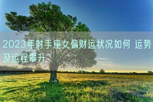 2023年射手座女偏财运状况如何 运势及运程攀升(图1)