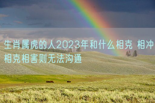 生肖属虎的人2023年和什么相克 相冲相克相害则无法沟通(图1)