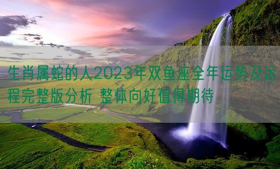 生肖属蛇的人2023年双鱼座全年运势及运程完整版分析 整体向好值得期待(图1)