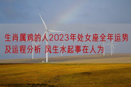 生肖属鸡的人2023年处女座全年运势及运程分析 风生水起事在人为(图1)