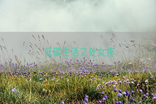 低碳生活之处女座(图1) 低碳生活之处女座(图1)