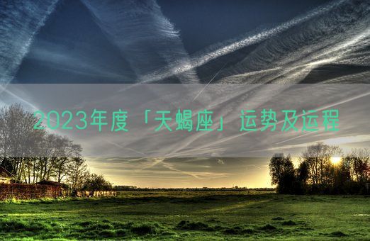 2023年度「天蝎座」运势及运程(图1)