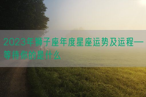 2023年狮子座年度星座运势及运程—等待你的是什么(图1)