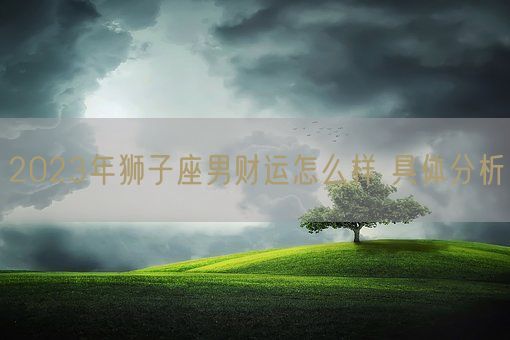 2023年狮子座男财运怎么样 具体分析(图1)