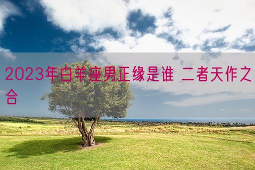 2023年白羊座男正缘是谁 二者天作之合(图1)