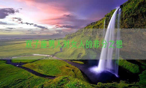 双子座男人对女人的非分之想(图1) 双子座男人对女人的非分之想(图1)