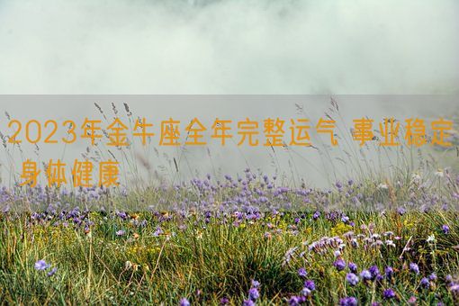 2023年金牛座全年完整运气 事业稳定 身体健康(图1) 2023年金牛座全年完整运气 事业稳定 身体健康(图1)