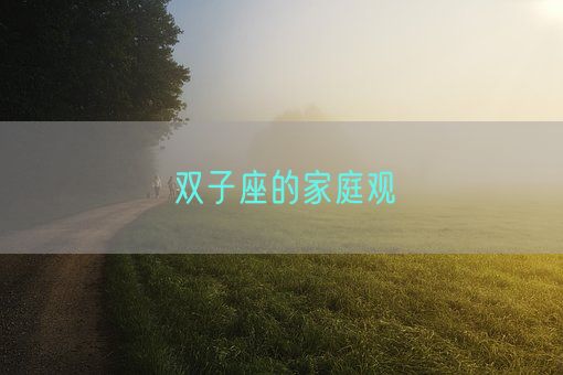 双子座的家庭观(图1)