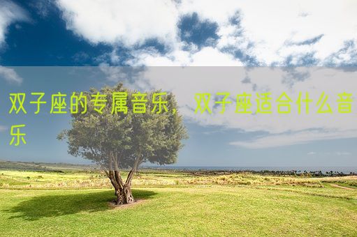 双子座的专属音乐，双子座适合什么音乐(图1)