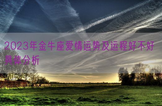 2023年金牛座爱情运势及运程好不好 具体分析(图1) 2023年金牛座爱情运势及运程好不好 具体分析(图1)