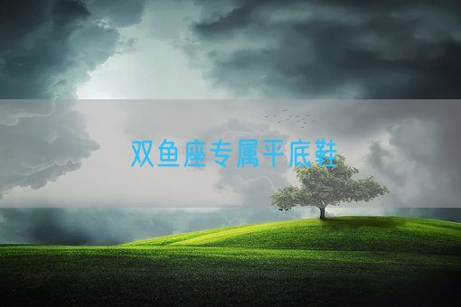 双鱼座专属平底鞋(图1)