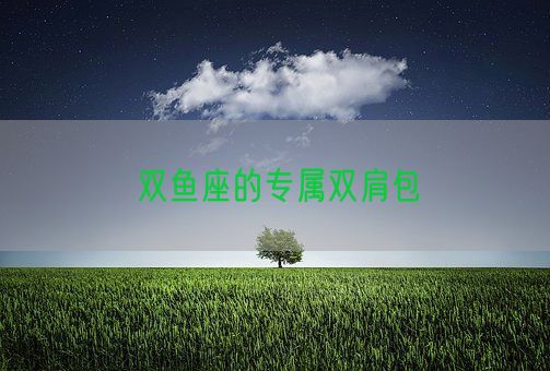 双鱼座的专属双肩包(图1)