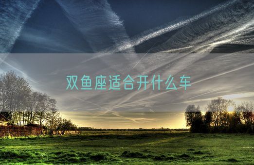 双鱼座适合开什么车(图1)