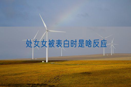 处女女被表白时是啥反应(图1) 处女女被表白时是啥反应(图1)