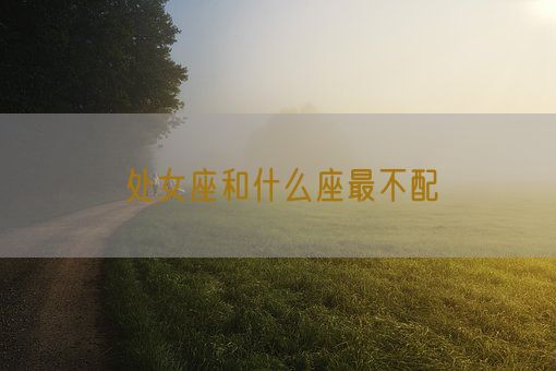 处女座和什么座最不配(图1) 处女座和什么座最不配(图1)