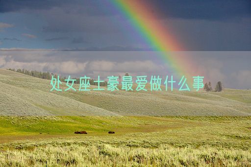 处女座土豪最爱做什么事(图1) 处女座土豪最爱做什么事(图1)