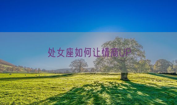 处女座如何让情商UP(图1)