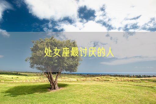 处女座最讨厌的人(图1) 处女座最讨厌的人(图1)