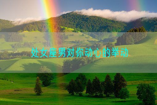 处女座男对你动心的举动(图1)