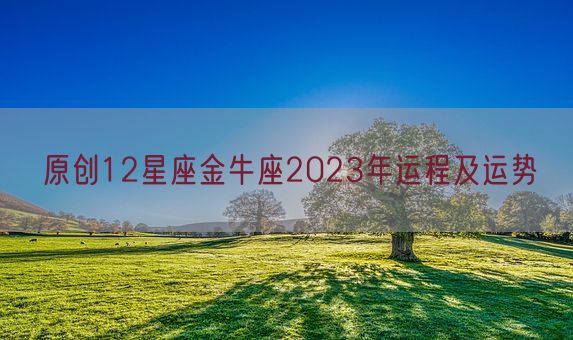 原创12星座金牛座2023年运程及运势(图1) 原创12星座金牛座2023年运程及运势(图1)