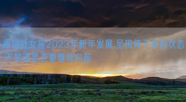 原创处女座2023年新年发展,呈现停下来的状态,不知道是否要继续向前(图1) 原创处女座2023年新年发展,呈现停下来的状态,不知道是否要继续向前(图1)